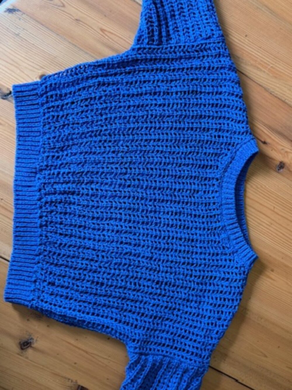 ZARA - Royal Blue Open Knit Sweater